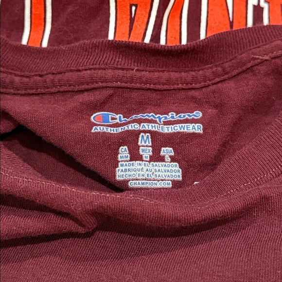 Virginia Tech Hokies Team Stack Mens Maroon Sz M Long Sleeve Tee NEW - Picture 4 of 5